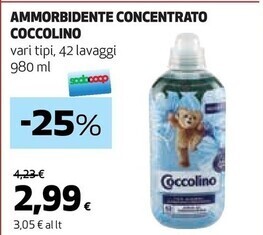 Coop Coccolino ammorbidente concentrato offerta