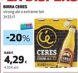 Coop Ceres birra offerta