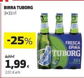 Coop Tuborg birra offerta
