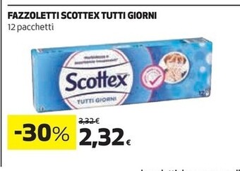Coop Scottex fazzoletti tutti giorni offerta