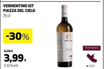 Federici - vermentino igt piazza del cielo