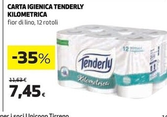 Coop Tenderly carta igienica kilometrica offerta