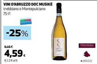 Coop Musiké - vini d'abruzzo doc offerta