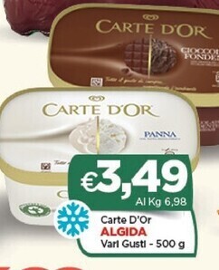 Crai Algida carte d'or offerta