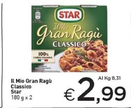 Crai Star il mio gran ragu classico offerta