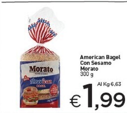 Morato amrican bagel con sesamo