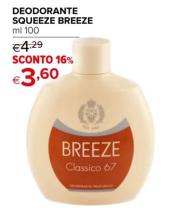 Iperal DEODORANTE SQUEEZE BREEZE ml 100 offerta