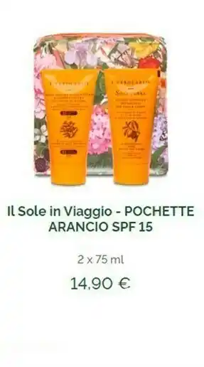 Il Sole In Viaggio Pochette Arancio Spf 15
