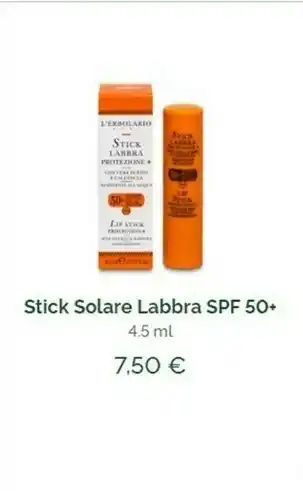 Stick Solare Labbra Spf 50+ 4.5 Ml