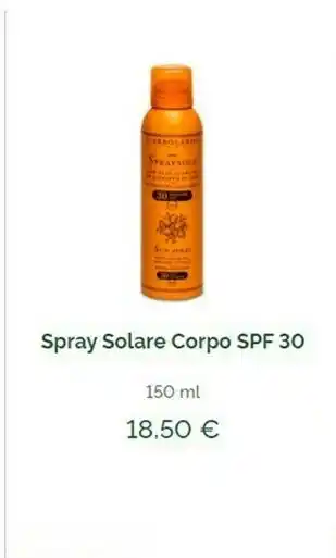 L’Erbolario Sun Spray SPF 30 Spray Protezione Solare 150 Ml