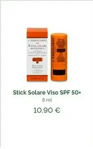 L'Erbolario L’Erbolario Sun Stick SPF 50+ Crema Protezione Solare 8 Ml offerta