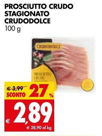 Tigros PROSCIUTTO CRUDO STAGIONATO CRUDODOLCE 100 g offerta