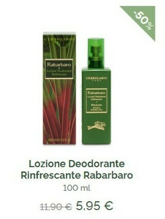 L'Erbolario Herbamelle - Rabarbaro 100 G(ml) offerta