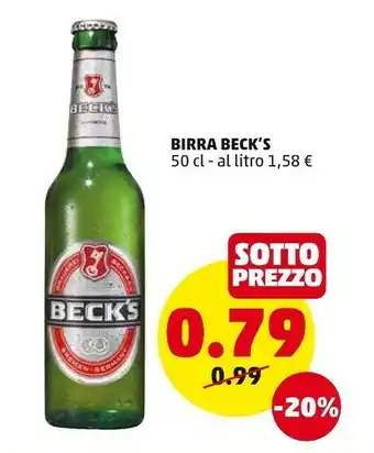 PENNY Becks Beck's - Birra 500 G(ml) offerta