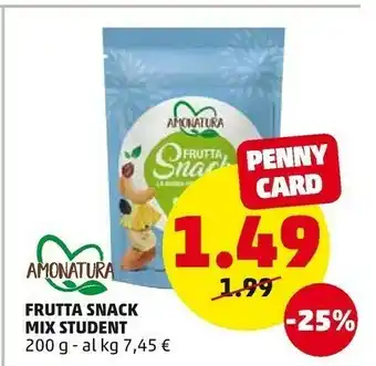 PENNY Amonatura - Frutta Snack Mix Studenti 200 G(ml) offerta