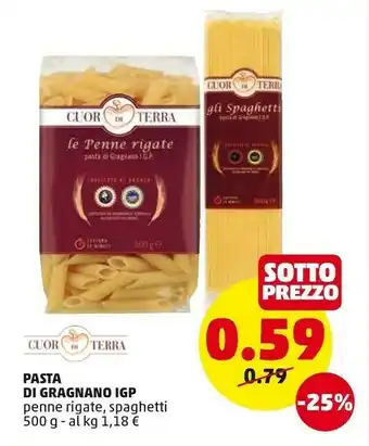 PENNY Cuor Di Terra - Spaghetti Pasta Di Gragnano IGP 500 G(ml) offerta