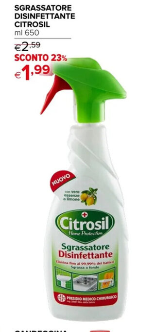 Iperal SGRASSATORE DISINFETTANTE CITROSIL ml 650 offerta