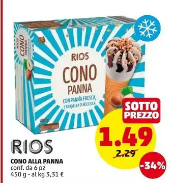 PENNY Rios Cono Alla Panna offerta