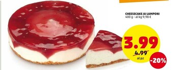 PENNY Cheesecake Al Lamponi offerta