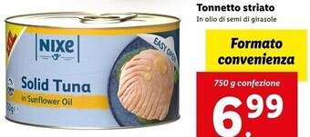 Lidl Nixe tonnetto striato offerta