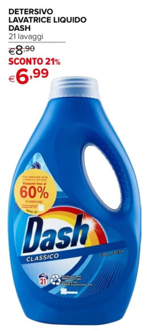 Iperal DETERSIVO LAVATRICE LIQUIDO DASH 21 lavaggi offerta