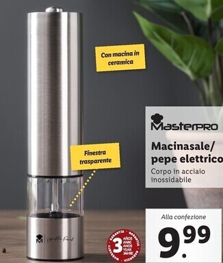 Lidl Masterpro - macinasale/pepe elettrico offerta