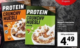 Lidl Crownfield muesli croccante offerta