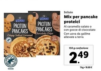 Lidl Belbake mix per pancake proteici offerta