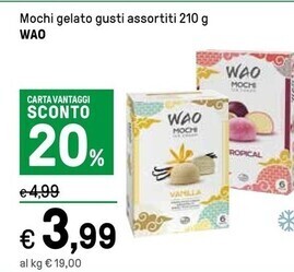 Iper La Grande Wao mochi gelato gusti assortiti offerta