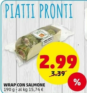 PENNY Wrap Con Salmone 190 G offerta