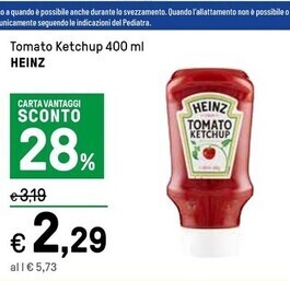 Iper La Grande Heinz tomato ketchup offerta