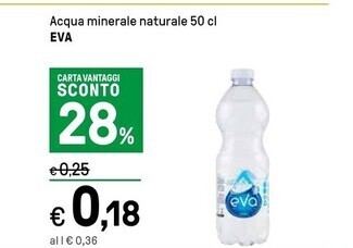Iper La Grande Eva acqua minerale naturale offerta