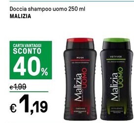 Iper La Grande Malizia doccia shampoo uomo offerta