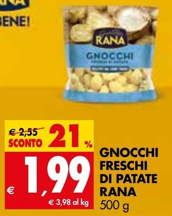 Tigros GNOCCHI FRESCHI DI PATATE RANA 500 g offerta