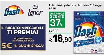 Iper La Grande Dash detersivo in polvere per lavatrice 78 lavaggi offerta
