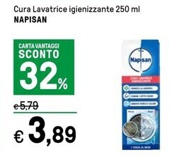 Iper La Grande Napisan cura lavatrice igienizzante offerta