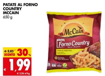 Tigros PATATE AL FORNO COUNTRY MCCAIN 650 g offerta