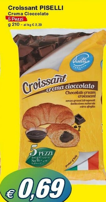Prix Quality Piselli Croissant Crema Cioccolato offerta