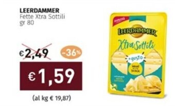Prezzemolo e Vitale LEERDAMMER Fette Xtra Sottili gr 80 offerta