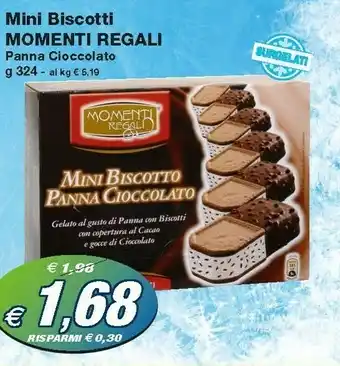 Prix Quality Momenti regali Mini Biscotti Panna Cioccolato 324 G offerta