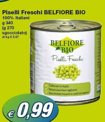 Prix Quality Belfiore Bio Piselli Freschi offerta