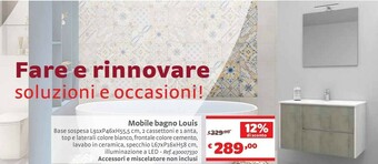 Bricocenter Mobile Bagno Louis offerta