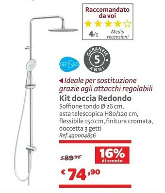 Bricocenter Redondo Kit Doccia offerta
