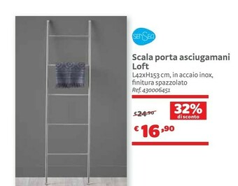 Bricocenter Sensea Scala Porta Asciugamani Loft offerta