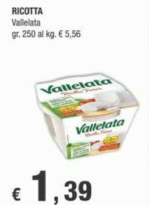 Crai Vallelata Ricotta offerta