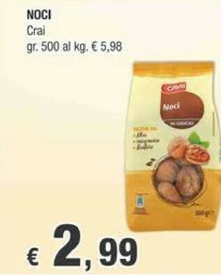 Crai Noci offerta