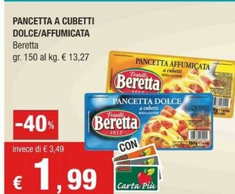 Crai Beretta Pancetta offerta