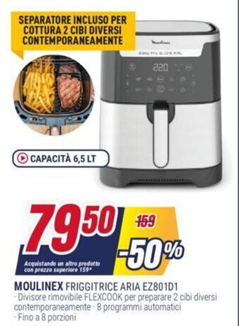 Trony MOULINEX FRIGGITRICE ARIA EZ801D1 offerta
