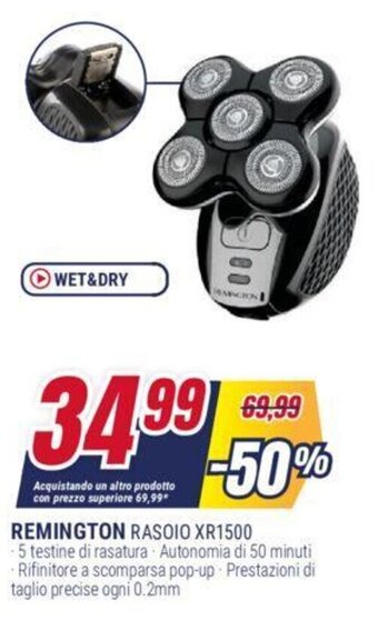 Trony REMINGTON RASOIO XR1500 offerta