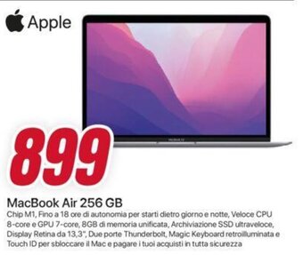Trony Apple MacBook Air 256 GB offerta